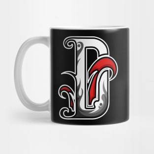 initials of the D Mug